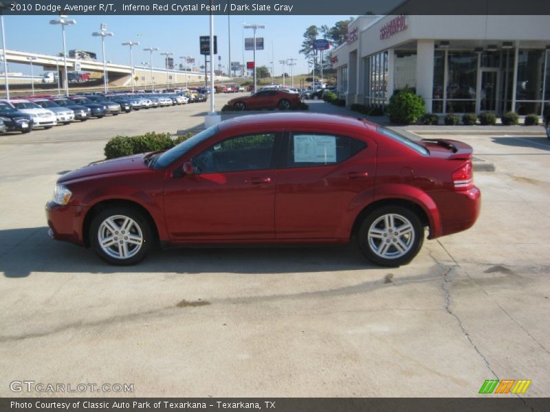 Inferno Red Crystal Pearl / Dark Slate Gray 2010 Dodge Avenger R/T
