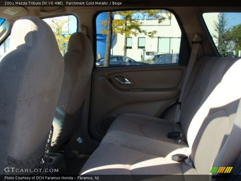 Parchment Gold Metallic / Beige 2001 Mazda Tribute DX V6 4WD