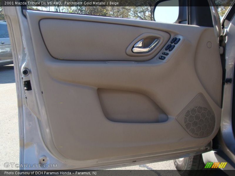 Parchment Gold Metallic / Beige 2001 Mazda Tribute DX V6 4WD