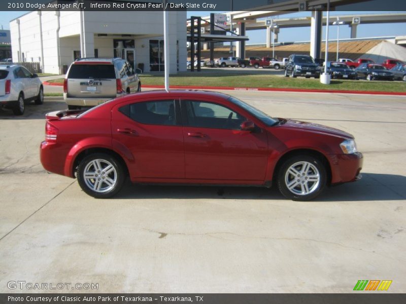 Inferno Red Crystal Pearl / Dark Slate Gray 2010 Dodge Avenger R/T