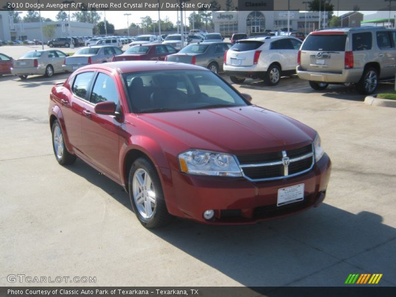 Inferno Red Crystal Pearl / Dark Slate Gray 2010 Dodge Avenger R/T