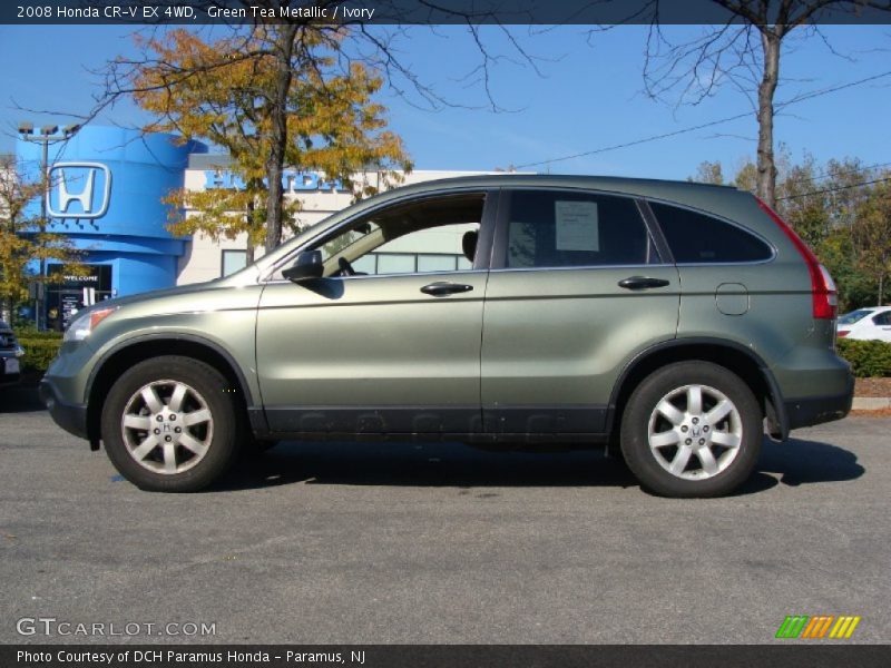 Green Tea Metallic / Ivory 2008 Honda CR-V EX 4WD