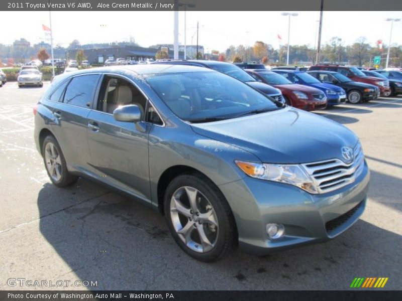 Aloe Green Metallic / Ivory 2011 Toyota Venza V6 AWD
