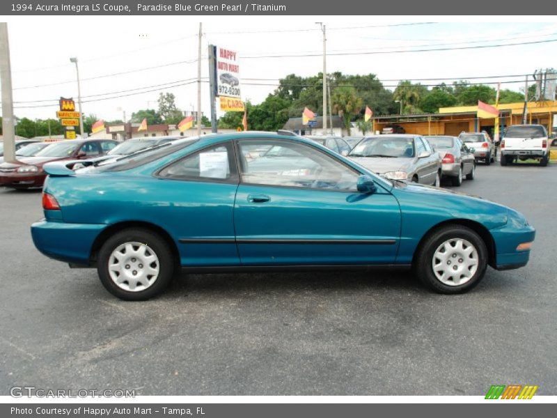 Paradise Blue Green Pearl / Titanium 1994 Acura Integra LS Coupe