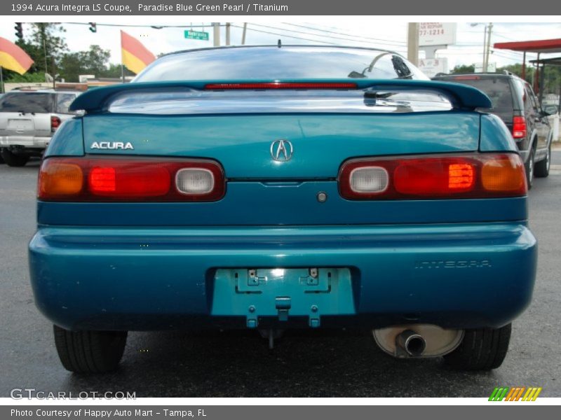 Paradise Blue Green Pearl / Titanium 1994 Acura Integra LS Coupe