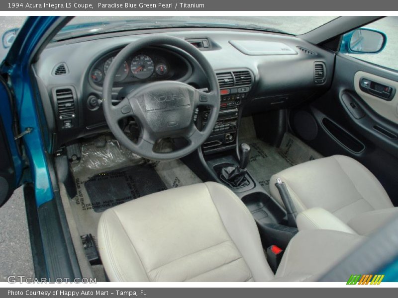 Titanium Interior - 1994 Integra LS Coupe 