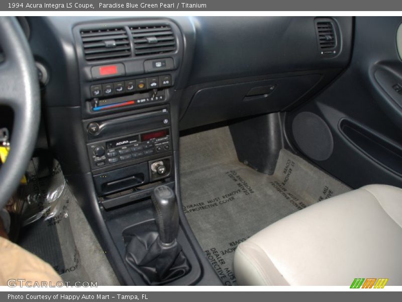 Paradise Blue Green Pearl / Titanium 1994 Acura Integra LS Coupe