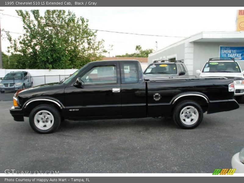 Black / Gray 1995 Chevrolet S10 LS Extended Cab