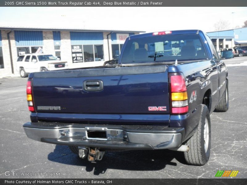 Deep Blue Metallic / Dark Pewter 2005 GMC Sierra 1500 Work Truck Regular Cab 4x4