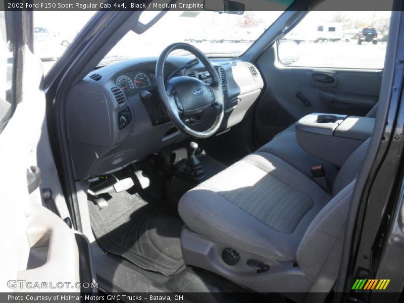 Black / Medium Graphite 2002 Ford F150 Sport Regular Cab 4x4
