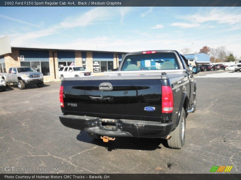 Black / Medium Graphite 2002 Ford F150 Sport Regular Cab 4x4
