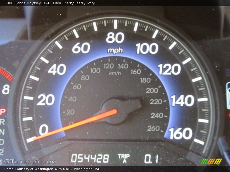 Dark Cherry Pearl / Ivory 2008 Honda Odyssey EX-L