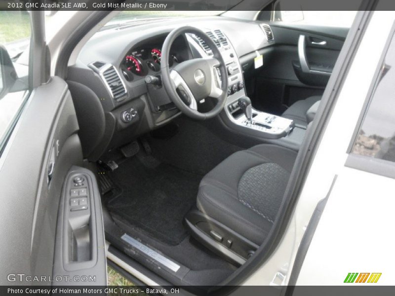 Gold Mist Metallic / Ebony 2012 GMC Acadia SLE AWD