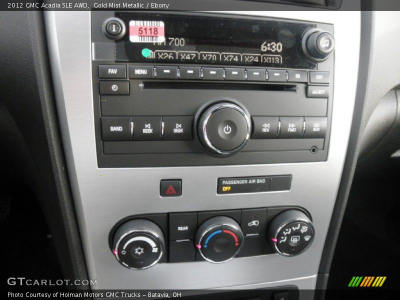 Audio System of 2012 Acadia SLE AWD