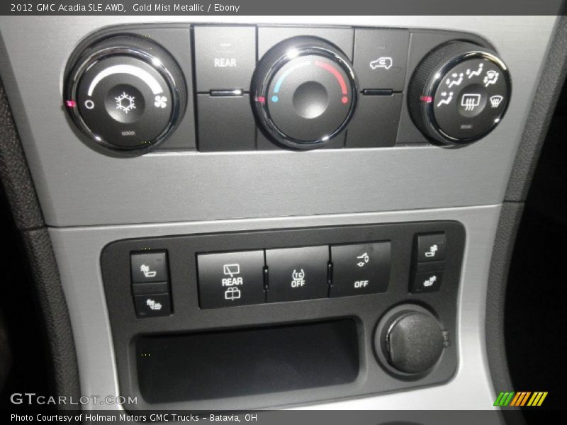 Controls of 2012 Acadia SLE AWD
