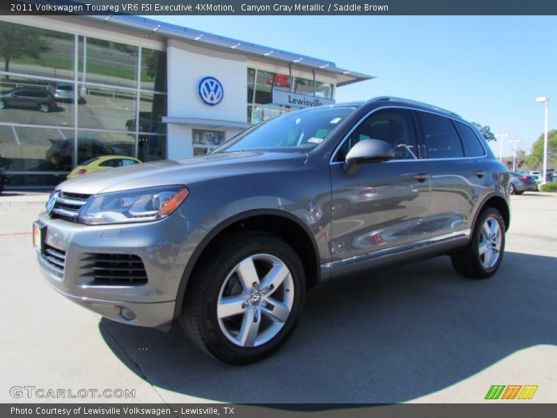 Canyon Gray Metallic / Saddle Brown 2011 Volkswagen Touareg VR6 FSI Executive 4XMotion