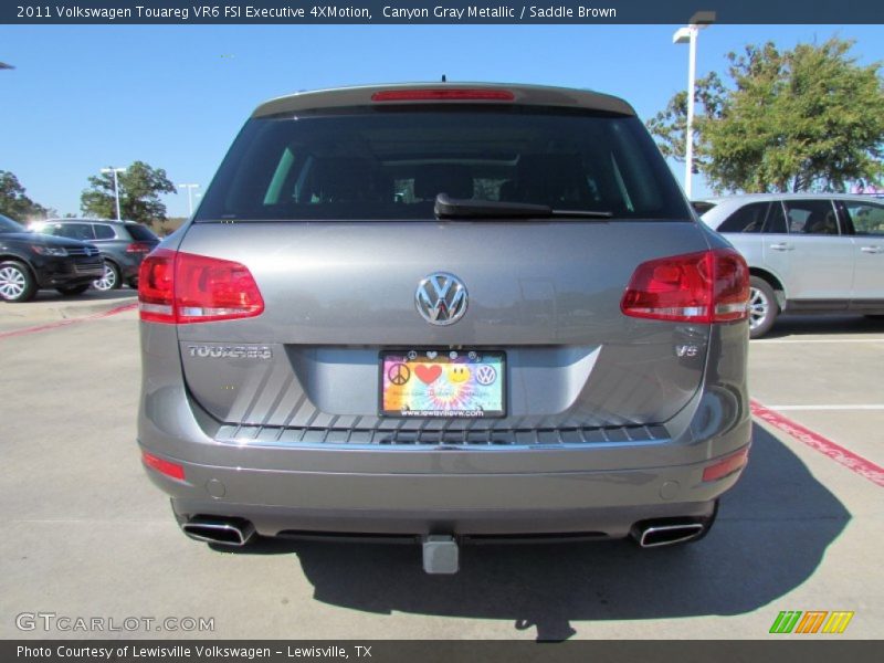Canyon Gray Metallic / Saddle Brown 2011 Volkswagen Touareg VR6 FSI Executive 4XMotion