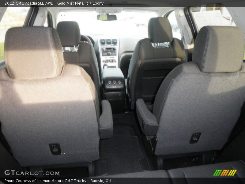 Gold Mist Metallic / Ebony 2012 GMC Acadia SLE AWD