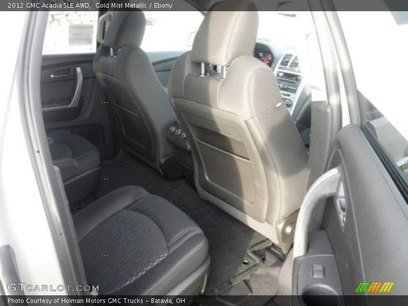 Gold Mist Metallic / Ebony 2012 GMC Acadia SLE AWD