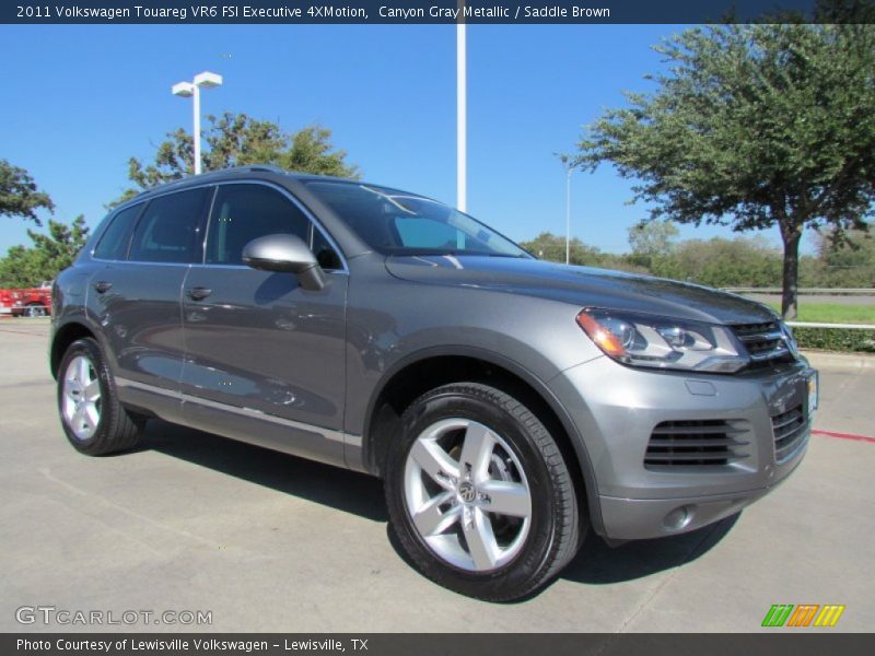 Canyon Gray Metallic / Saddle Brown 2011 Volkswagen Touareg VR6 FSI Executive 4XMotion