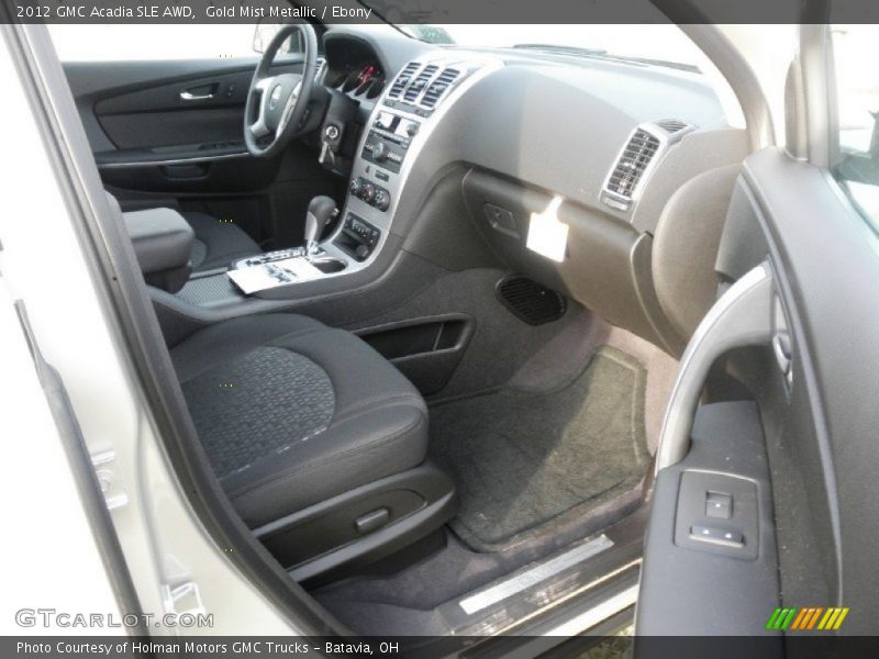 Gold Mist Metallic / Ebony 2012 GMC Acadia SLE AWD