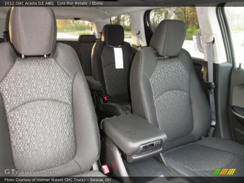  2012 Acadia SLE AWD Ebony Interior