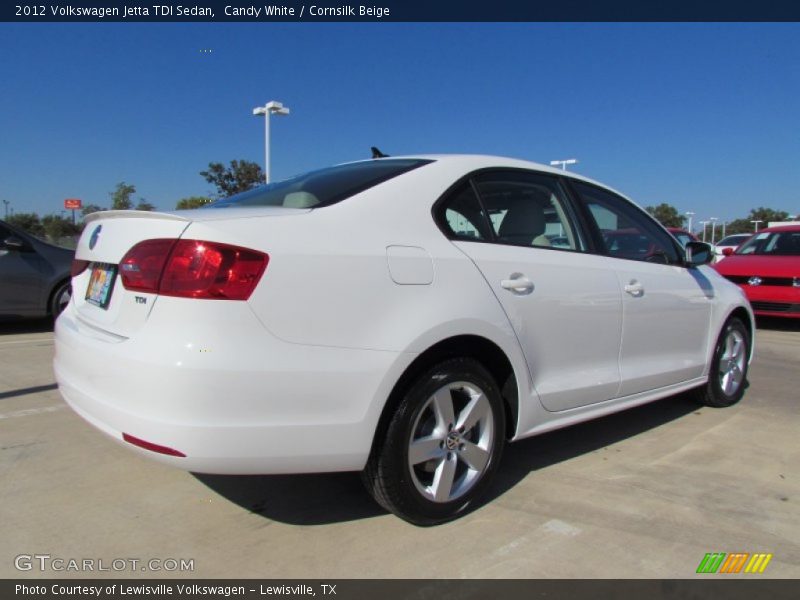 Candy White / Cornsilk Beige 2012 Volkswagen Jetta TDI Sedan