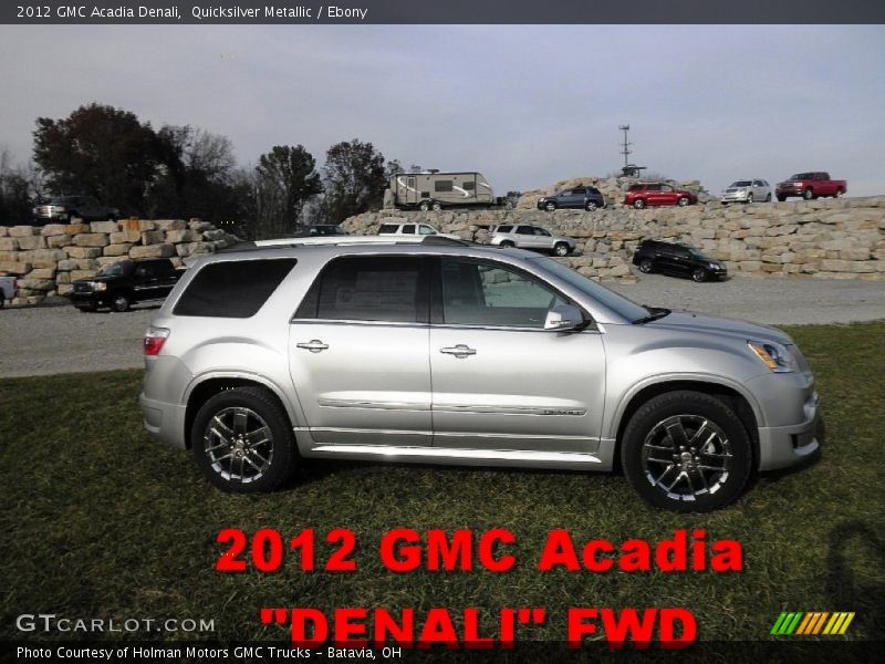 Quicksilver Metallic / Ebony 2012 GMC Acadia Denali