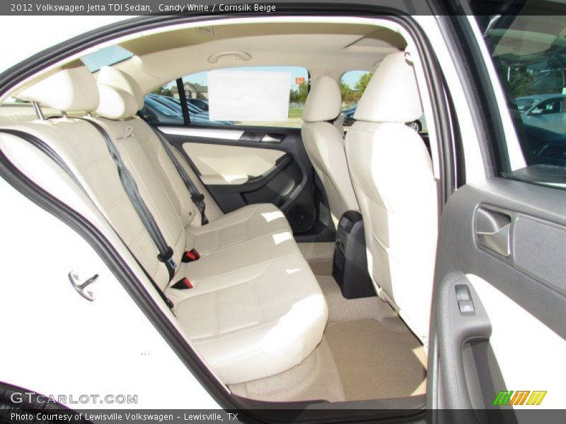 Candy White / Cornsilk Beige 2012 Volkswagen Jetta TDI Sedan