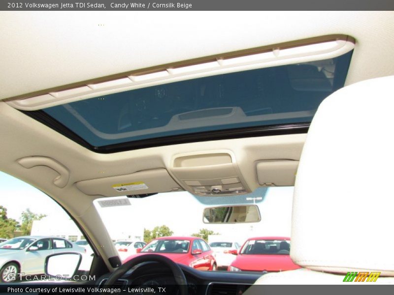 Candy White / Cornsilk Beige 2012 Volkswagen Jetta TDI Sedan