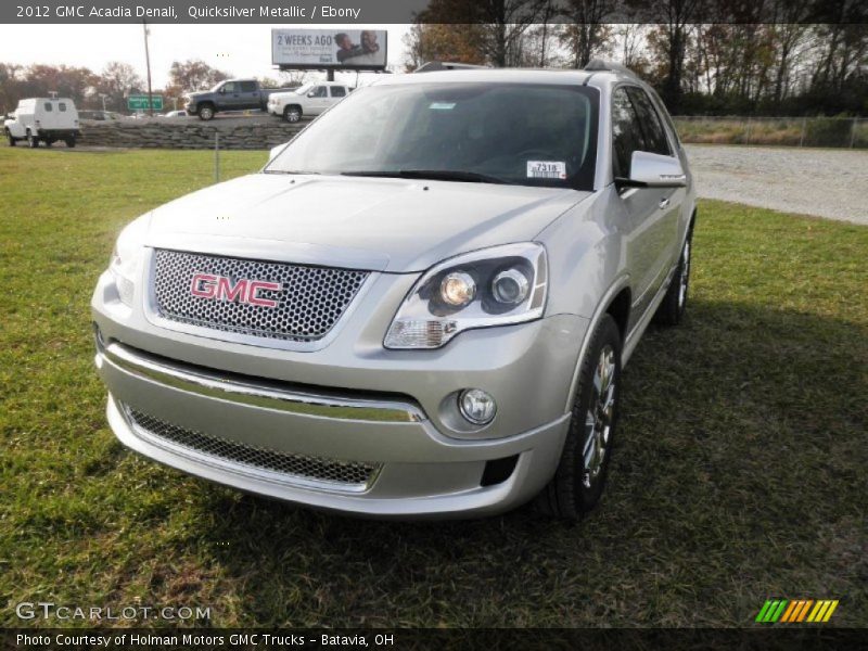 Quicksilver Metallic / Ebony 2012 GMC Acadia Denali