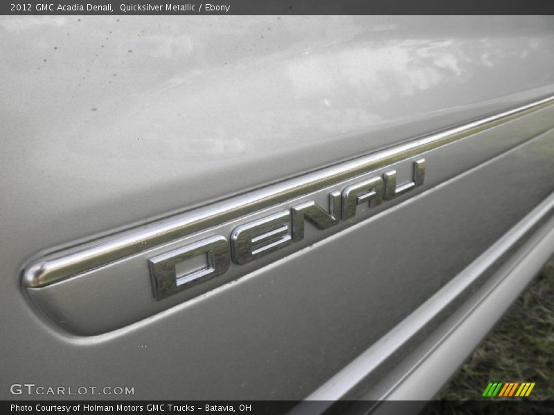 Quicksilver Metallic / Ebony 2012 GMC Acadia Denali