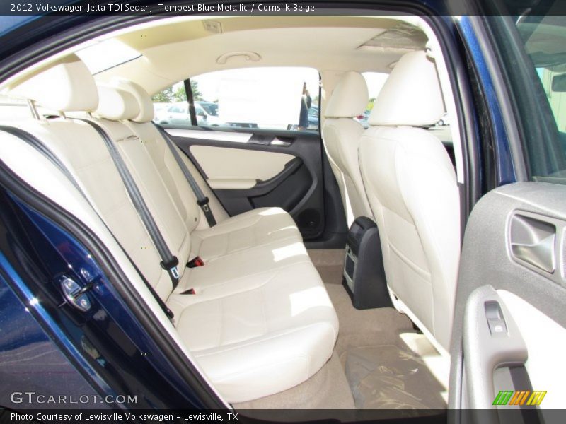 Tempest Blue Metallic / Cornsilk Beige 2012 Volkswagen Jetta TDI Sedan