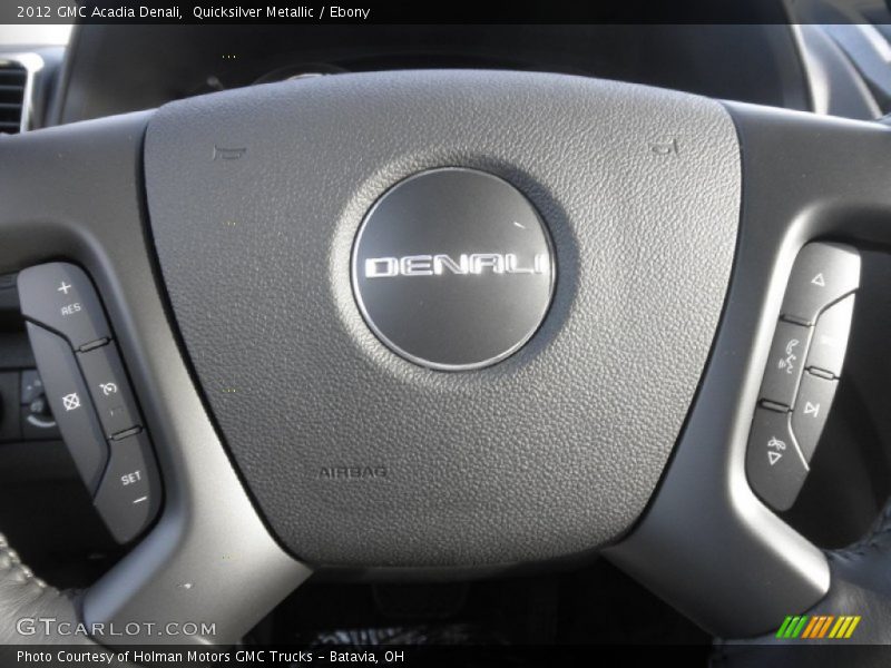 Quicksilver Metallic / Ebony 2012 GMC Acadia Denali