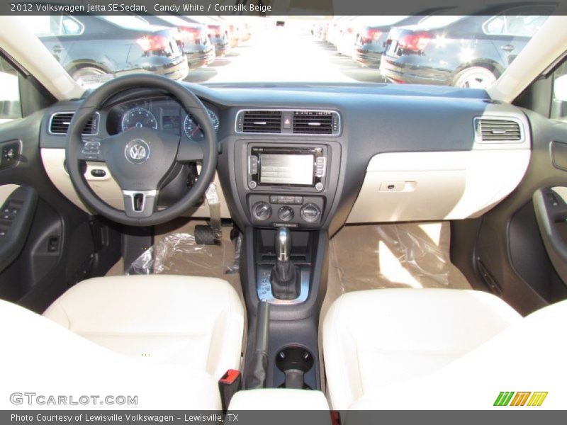 Candy White / Cornsilk Beige 2012 Volkswagen Jetta SE Sedan