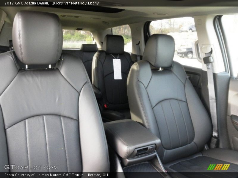  2012 Acadia Denali Ebony Interior
