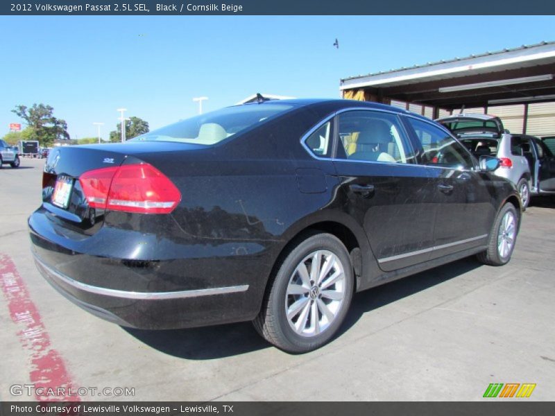 Black / Cornsilk Beige 2012 Volkswagen Passat 2.5L SEL