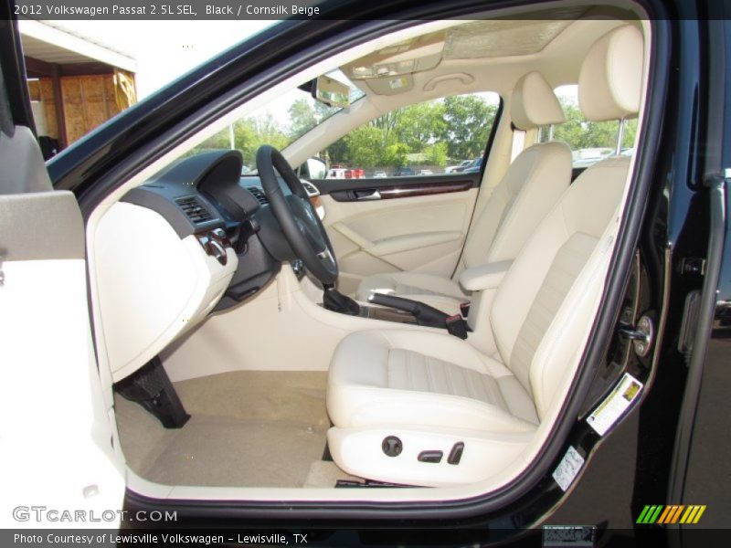 Black / Cornsilk Beige 2012 Volkswagen Passat 2.5L SEL