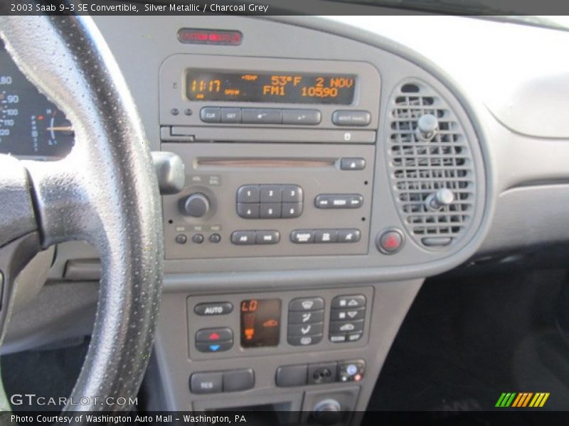 Silver Metallic / Charcoal Grey 2003 Saab 9-3 SE Convertible