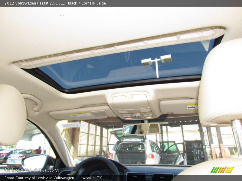 Black / Cornsilk Beige 2012 Volkswagen Passat 2.5L SEL
