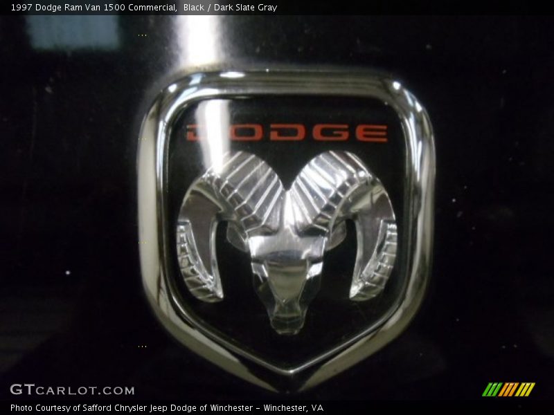 Black / Dark Slate Gray 1997 Dodge Ram Van 1500 Commercial