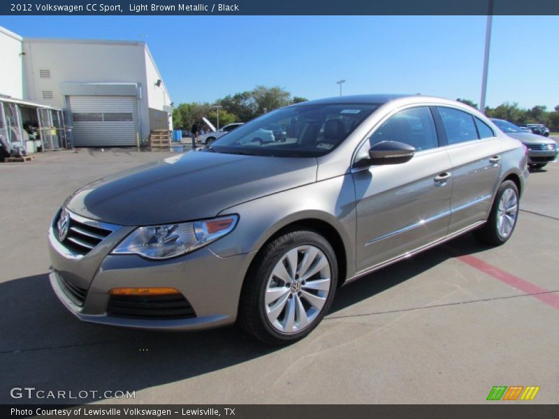 Light Brown Metallic / Black 2012 Volkswagen CC Sport