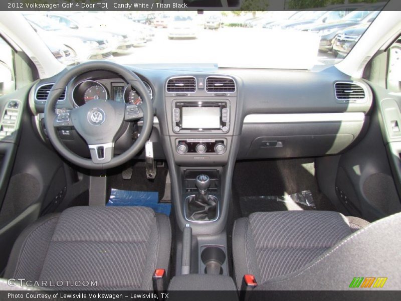 Dashboard of 2012 Golf 4 Door TDI