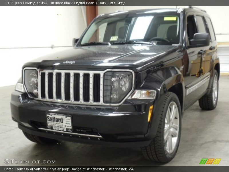 Brilliant Black Crystal Pearl / Dark Slate Gray 2012 Jeep Liberty Jet 4x4