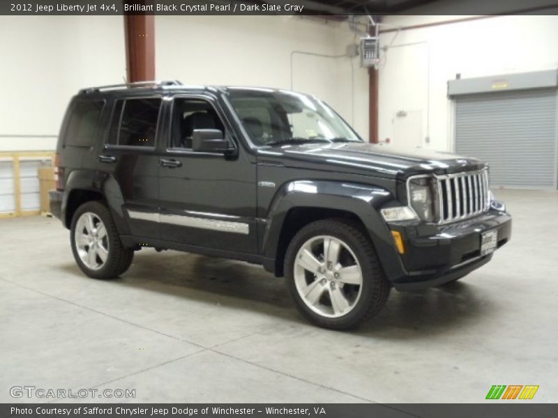 Brilliant Black Crystal Pearl / Dark Slate Gray 2012 Jeep Liberty Jet 4x4