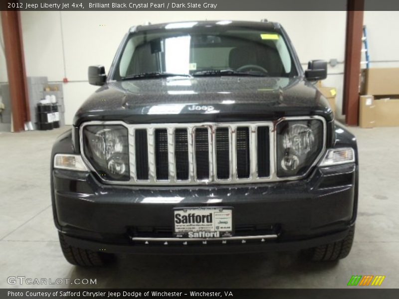 Brilliant Black Crystal Pearl / Dark Slate Gray 2012 Jeep Liberty Jet 4x4