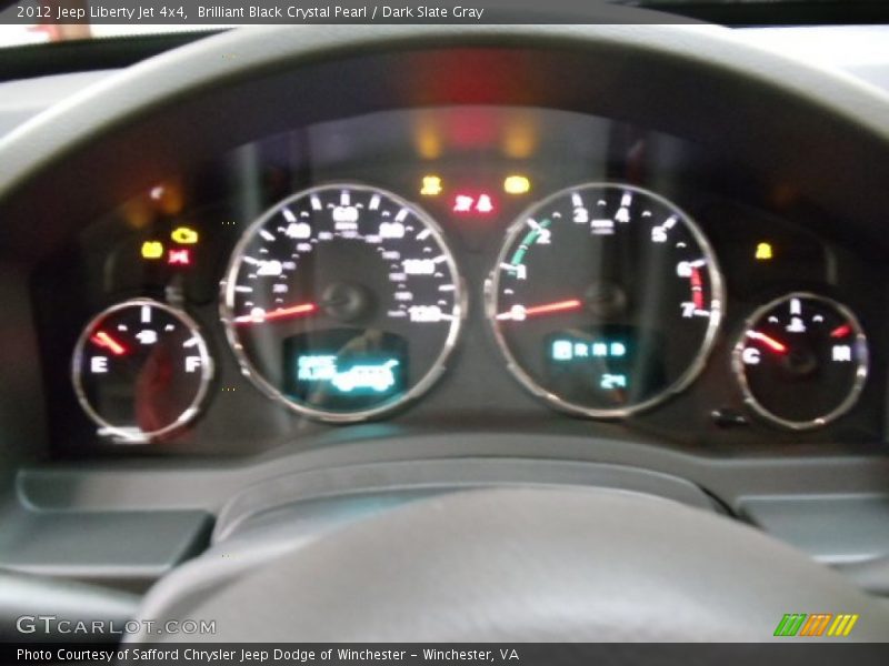 Brilliant Black Crystal Pearl / Dark Slate Gray 2012 Jeep Liberty Jet 4x4