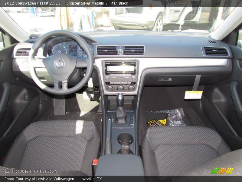 Tungsten Silver Metallic / Titan Black 2012 Volkswagen Passat 2.5L S