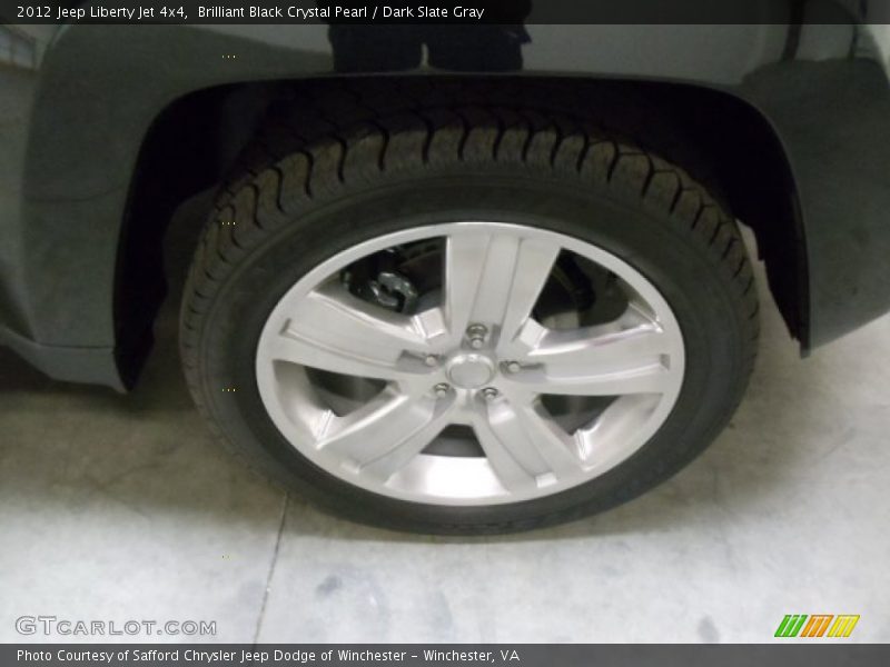 Brilliant Black Crystal Pearl / Dark Slate Gray 2012 Jeep Liberty Jet 4x4