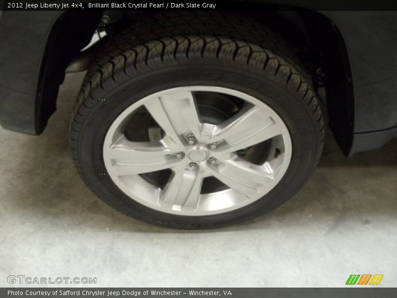 Brilliant Black Crystal Pearl / Dark Slate Gray 2012 Jeep Liberty Jet 4x4